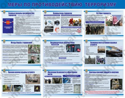 Плакаты Меры противодействия терроризму